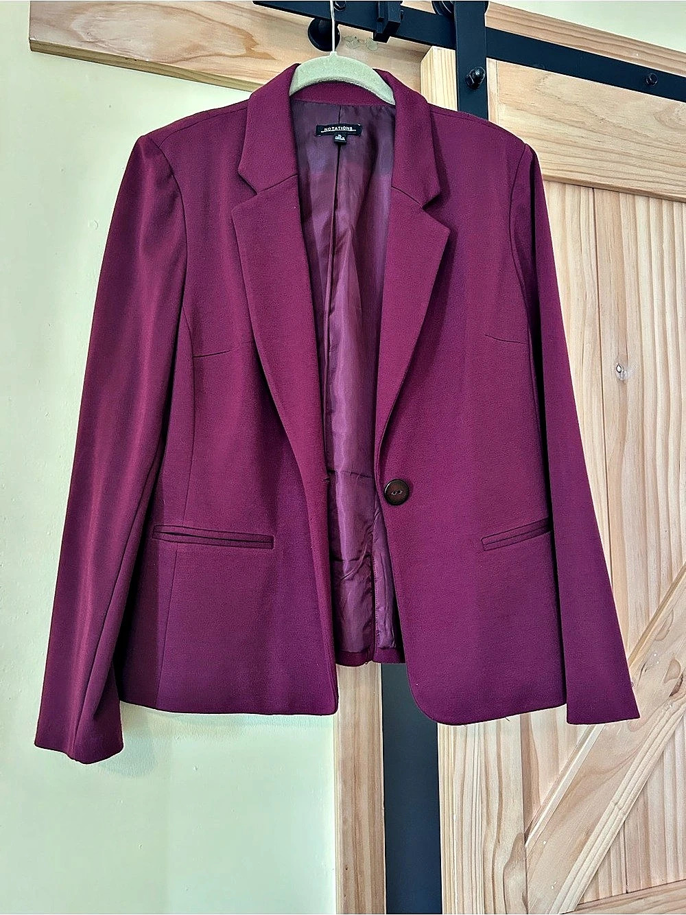 Notations Blazer in Purple Size XL Like New